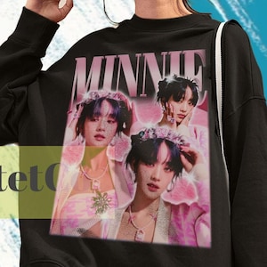 Minnie Sweatshirt, Minnie  G-IDLE Sweater, Minnie  G IDLE, Minnie  G I-DLE Vintage Clothing, G Idle Fan Tees, G Kpop Gift Tees, Music Kpop