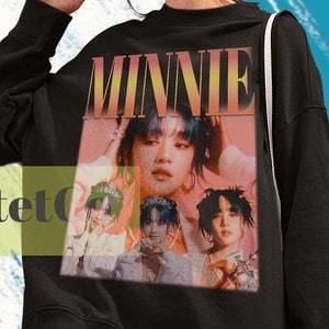 Minnie Sweatshirt, Minnie  G-IDLE Sweater, Minnie  G IDLE, Minnie  G I-DLE Vintage Clothing, G Idle Fan Tees, G Kpop Gift Tees, Music Kpop