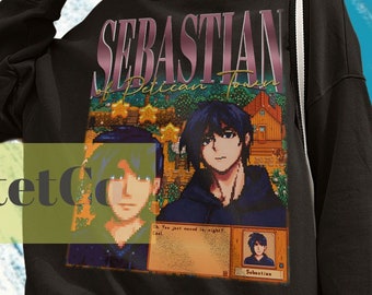 Sebastian Stardw Valley, Sebastian Stardw Vally Shirt, Retro Sebastian Stardw Vally Sweatshirt, Farming Video Game Stardew Valley Clothing