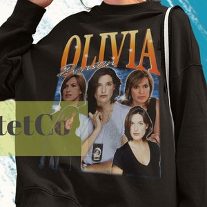 Olivia Benson, Sweter Olivia Benson, Bluza Olivia Benson, Film Olivia Benson, Retro Olivia Benson Vintage Ubrania, Mariska Hargitay
