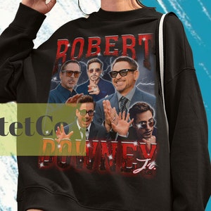 Robert Downey Jr, Robert Downey Sweatshirt, Robert Downey Vintage Sweater, Robert Downey Sweater, Robert Downey Gift, Robert Downey Movies