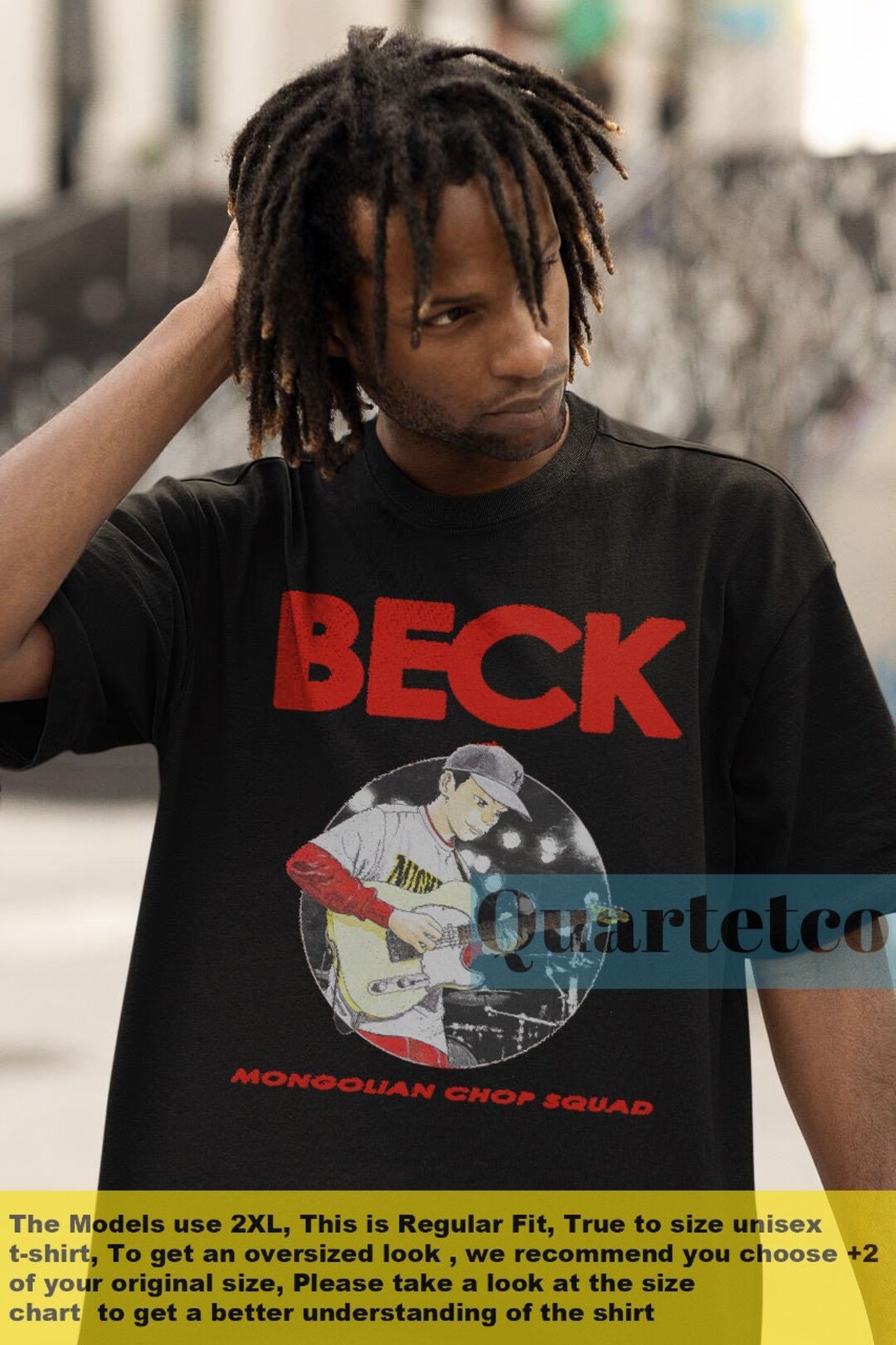 【beck and call】BECK OG logo Tee （美品） Beck Mongolian Chop Squad , Beck Anime , Beck Shirt , Beck T