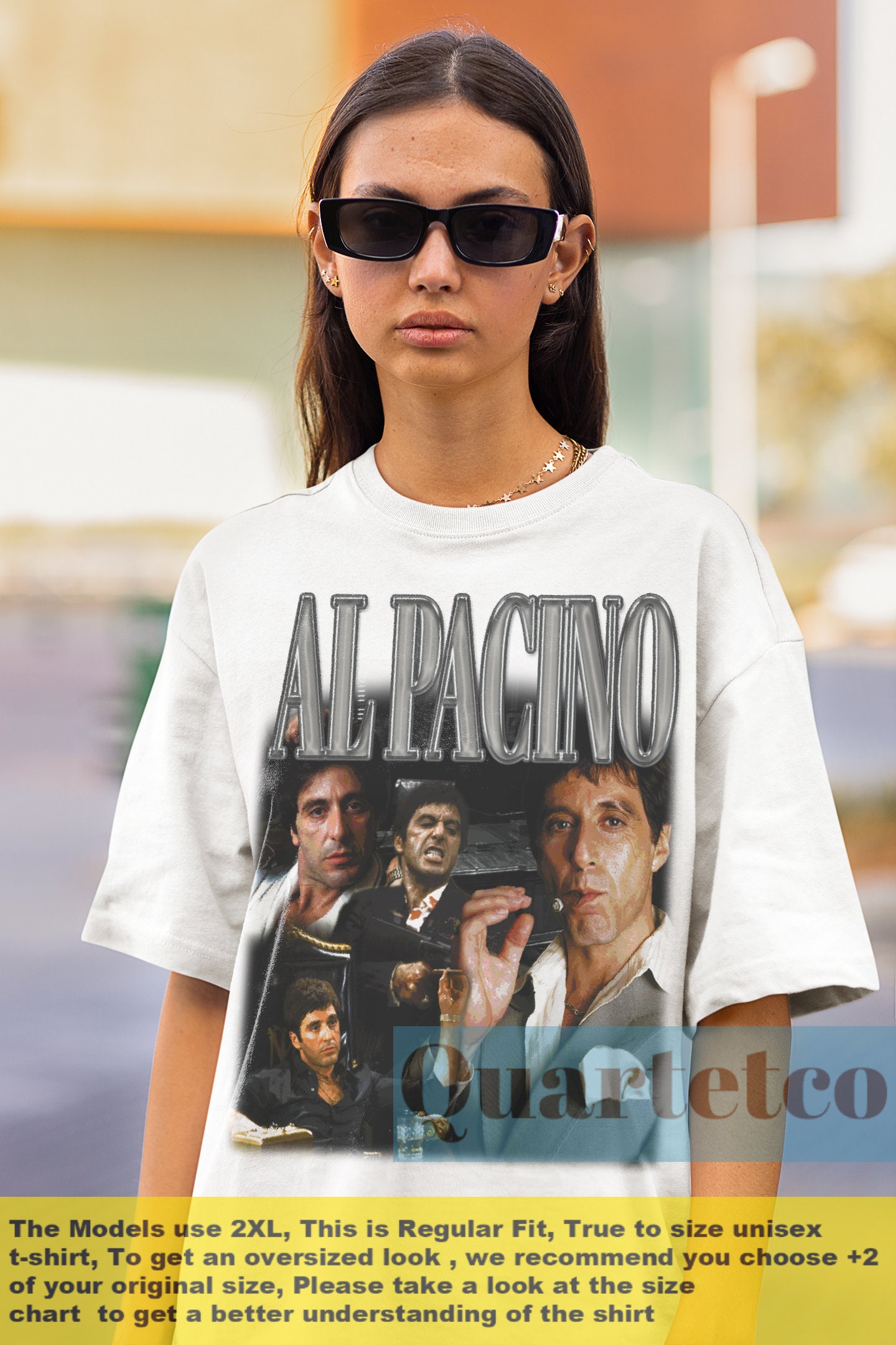 T-shirt Al Pacino "Le Parrain" - American Apparel 100% Coton - Plusieurs Tailles (S, M, L, XL)