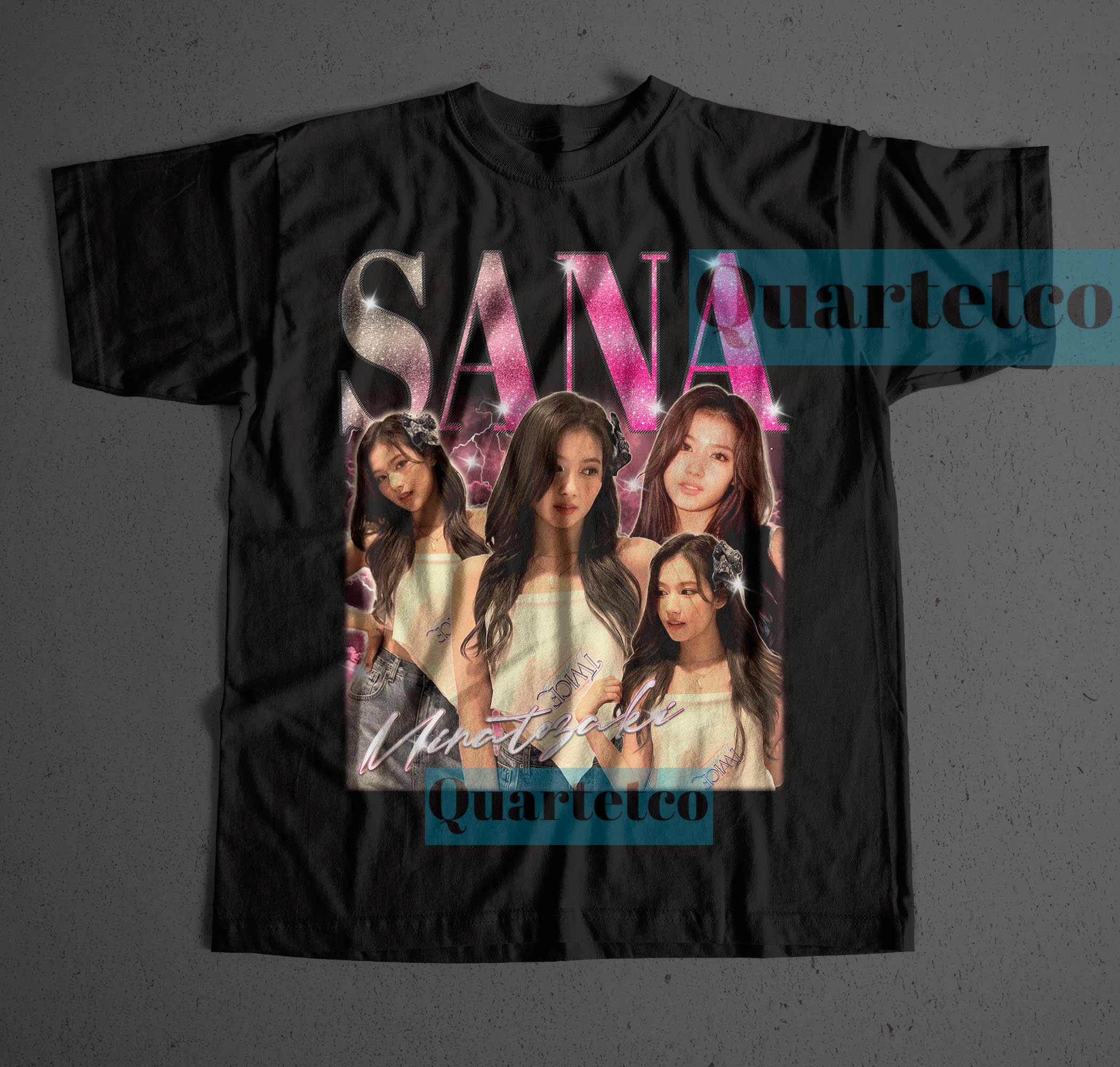 24時間以内発送☺︎ TWICE サナ　Tシャツ　Ｌサイズ ☺︎ twice サナ Tシャツ - メルカリ