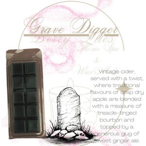Grave Digger Wax Melt, Boozy scent wax melt, unique scent wax, homey scents, cosy vibe wax melts, strong long lasting wax melts