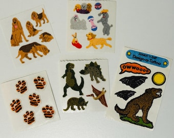 ビンテージのレアなサンディリオン ステッカー パックとマキシ