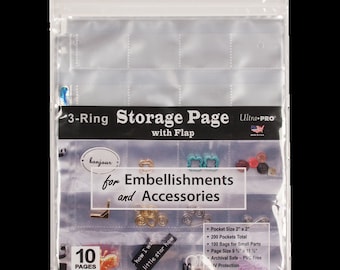 Sandylion Sticker Organizer Pages: 2" x 2" Modules, 3-Ring Binder