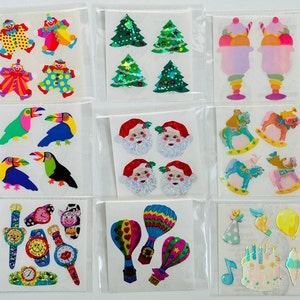 Vintage Sandylion Stickers: MOP, Kromekote, Prismatic Holiday