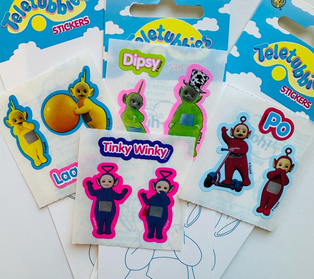 Vintage Sandylion Teletubbies Stickers: Full Character Set - Etsy