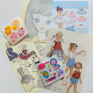 Papier pour collage et fabrication de cartes découpé dans le journal japonais Junk Journal avec autocollants esthétiques