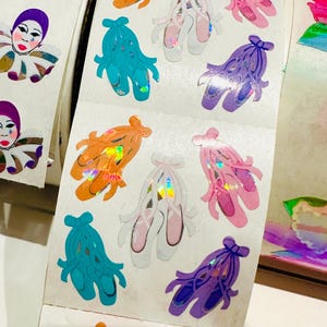 Sandylion Vintage prismatic ballet stickers mod fresh off the vintage roll