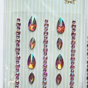 Japan import gemstone stickers acrylic tear drop shaped for your phone case Bijoux sticker