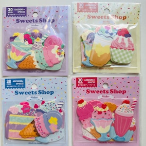 Rare discontinued Japan Gaia Sweet Shop made in Japan Flake Stickers
