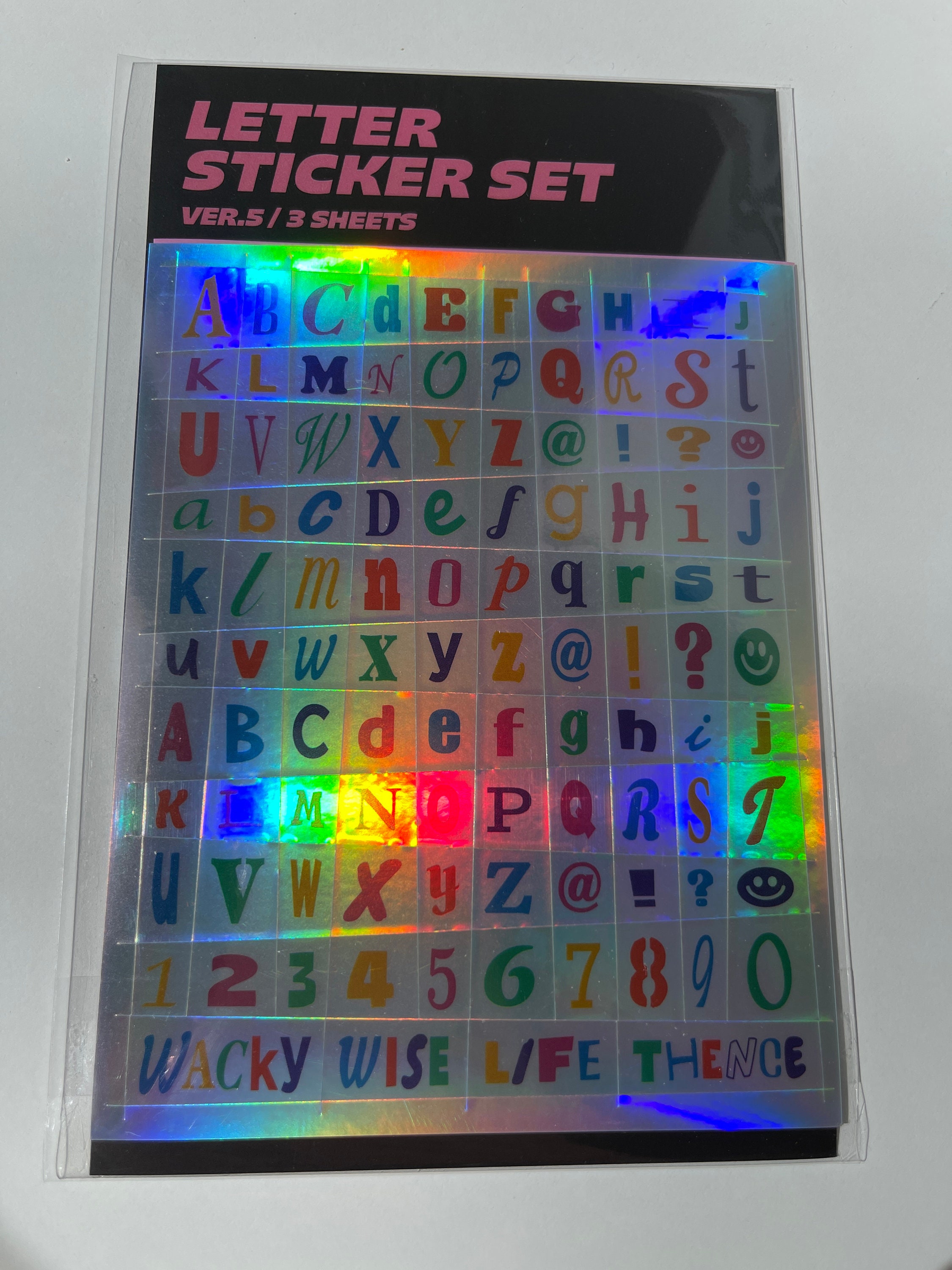 Letter Sticker Set Ver.5