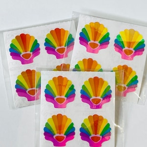 1 Modul Vintage Regenbogen Muschel Sandylion Perlmutt Perlmutt seltene Aufkleber