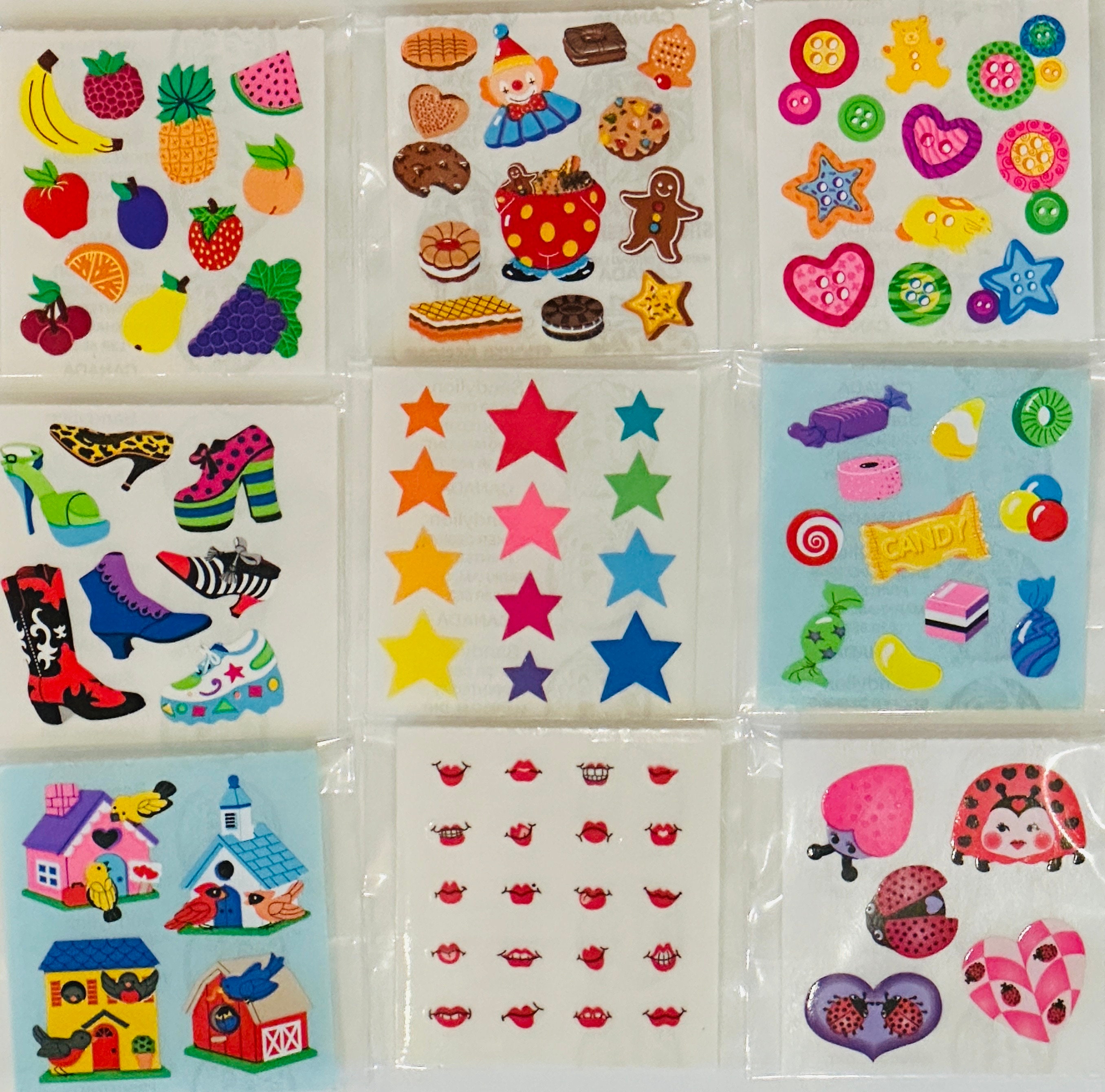 Sandylion Ice Cream and Sweets Sparkly Stickers 1 Sheet of 21 Different  Stickers 