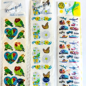 Vintage Sandylion Aufkleber 3er Pack aus Japan in Verpackung exklusiv für Japan Poetic Field