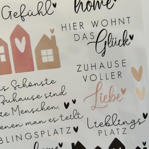 Rub On Sticker Zuhause RubOns Home