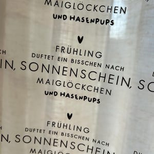 Rub On Sticker Frühling duftet ein bisschen nach Sonnenschein, Maiglöckchen und Hasenpups Ostern Hase RubOns Aufkleber