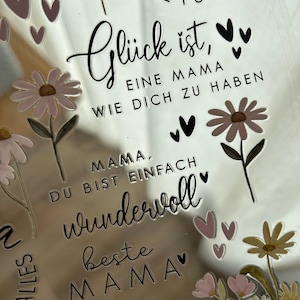 Rub On Sticker Mama RubOns Danke für alles Muttertag Aufkleber Beste Mama DIN A5