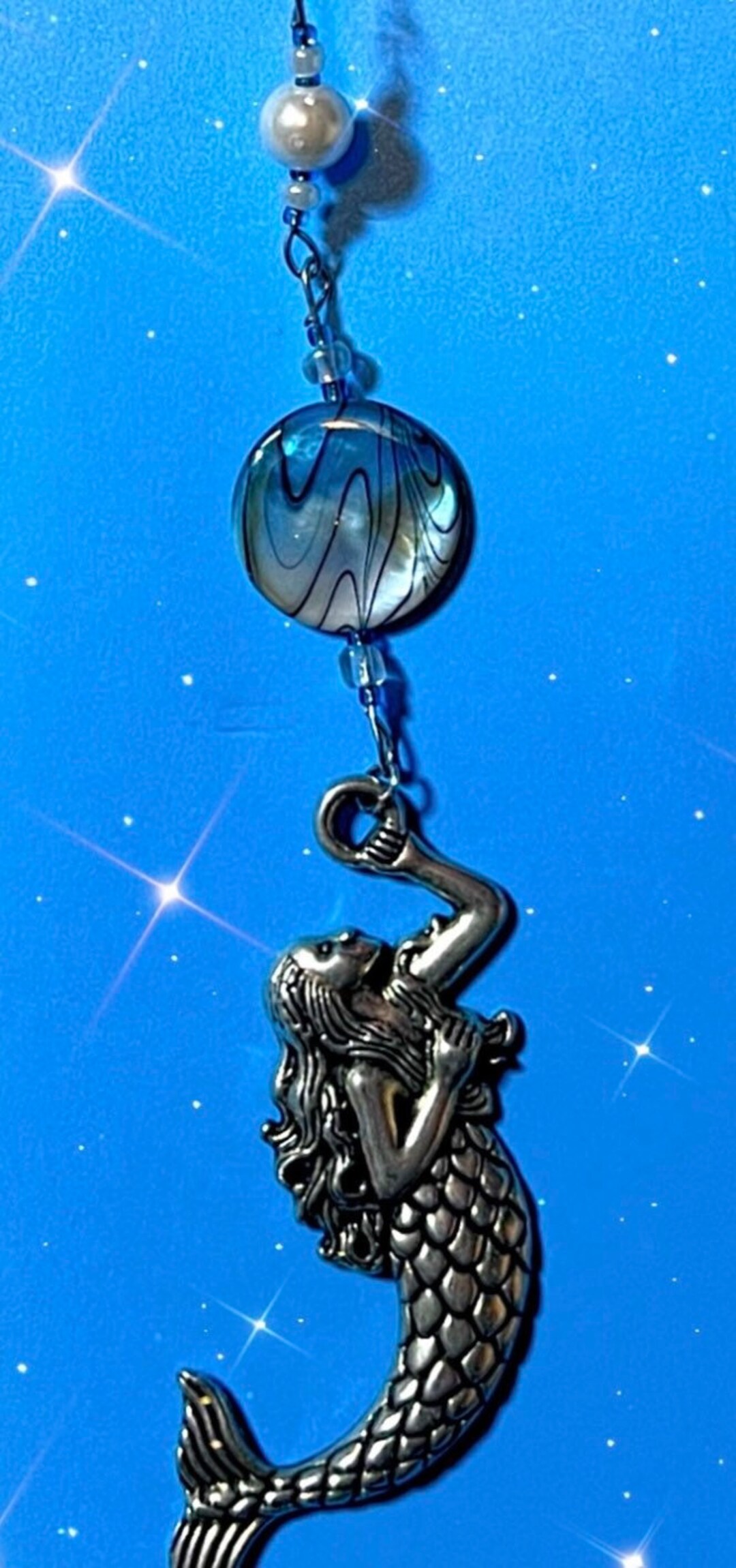 Mermaid Suncatcher Mermaid Light Catcher Mermaid Mobile Etsy