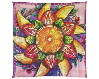 Comforter,fun bright comforter, graphic comforter, gifts for her