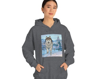 Wolf Hoodie, Hoodie für Ihn, Hoodie für sie, grafischer Hoodie, lustiger Tier Hoodie