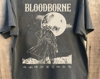 Bloodborne Gaming T-Shirt, Bloodborne Video Game Shirt, Funny Soulsborne The Hunter Shirt, Bloodborne Healing Shirt, Trendy Shirt