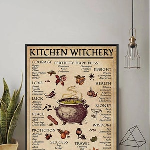 Kitchen Witchery Canvas Poster