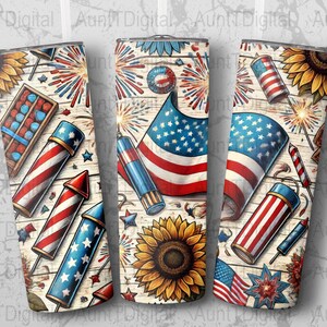 4th Of July American Flag 20 oz Skinny Tumbler Sublimation Design, 4th Of July PNG, Patriotic Tumbler PNG, America Tumbler Wrap