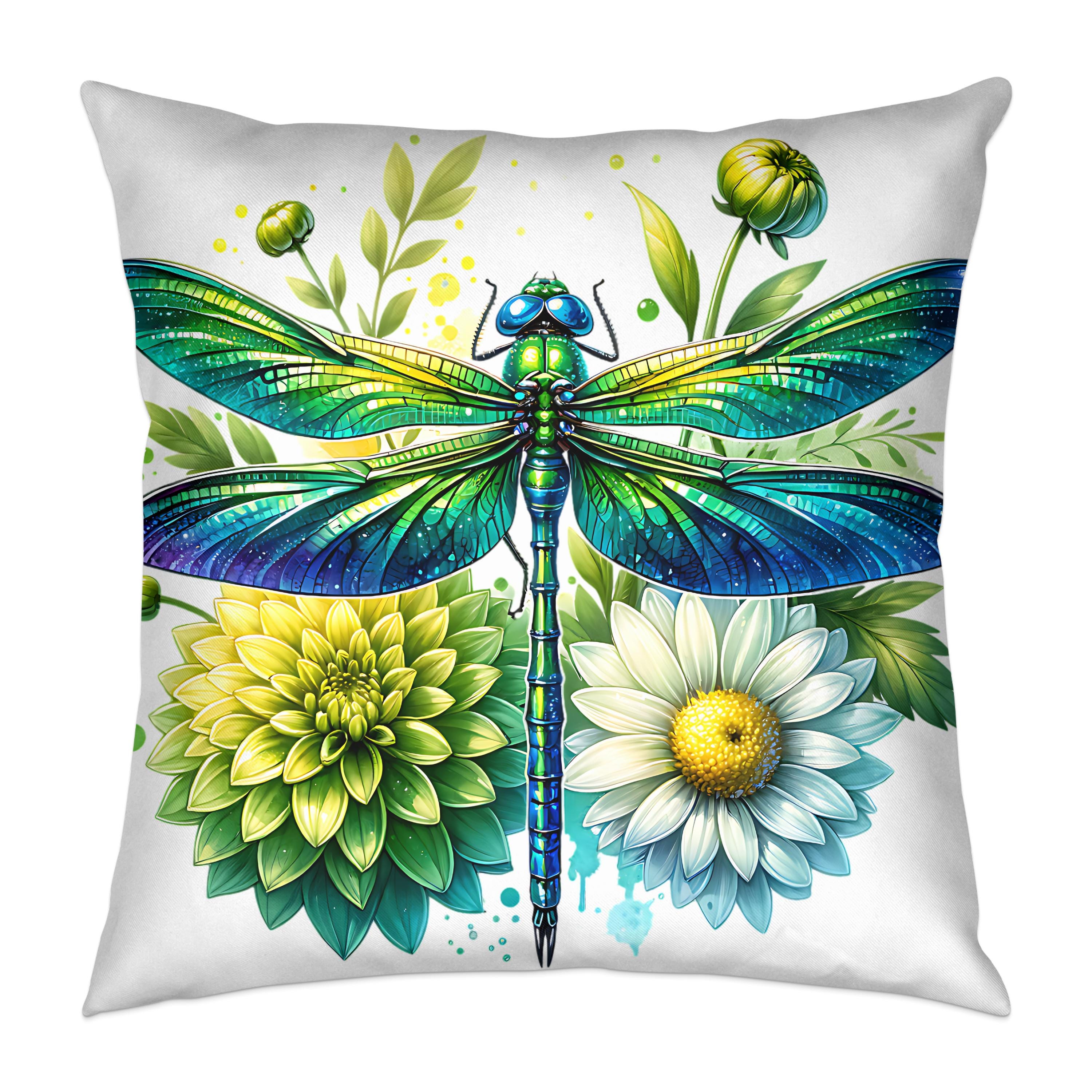 Watercolor Dragonfly Floral Clipart Sublimations Bundle, Insect PNG ...