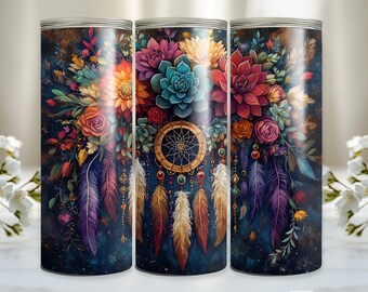 Boho Western Aztec Tumbler Wrap, 20oz Tumbler Sublimation Designs, Country Tumbler Wrap, Cactus Tumbler, Succulent PNG, Country Girl Tumbler