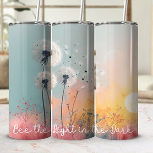 Bee Affirmation Tumbler Wrap, 20oz Skinny Sublimation Tumbler Design, Inspirational Sublimation Wrap, Watercolor Bee Tumbler PNG Downloads