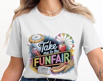 Take me to the Fair Sublimation Design PNG Digital Download , County State Fair Country Rides png, Neon Ferris Wheel, Fall Autumn Design