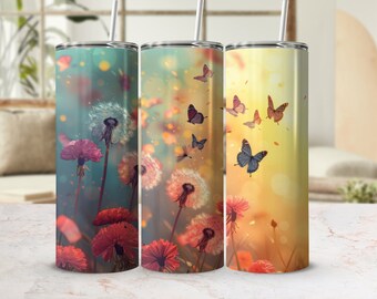 Just Breathe Positive Affirmation Tumbler Wrap 20 oz Skinny Tumbler Sublimation Design Digital Download PNG Instant DIGITAL ONLY