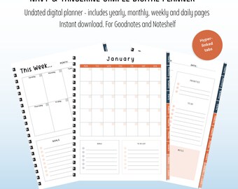 Digital Planner for Effortless Monthly  Weekly Planning  Goodnotes Compatible  Instant Download