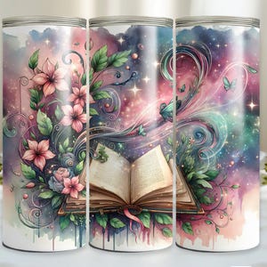 Book Lover Tumbler Wrap, 20oz Romantasy Romance Cup Design, Bookish PNG, Spicy Book Club Booktok 20 oz Skinny Sublimation Design