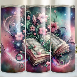 Book Lover Tumbler Wrap, 20oz Romantasy Romance Cup Design, Bookish PNG, Spicy Book Club Booktok 20 oz Skinny Sublimation Design