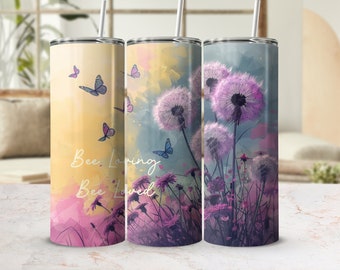 Just Breathe Positive Affirmation Tumbler Wrap 20 oz Skinny Tumbler Sublimation Design Digital Download PNG Instant DIGITAL ONLY