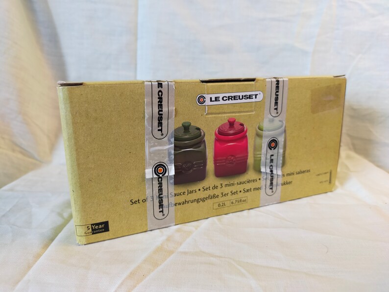 BNIB RARE Le Creuset Mini Sauce Jars Etsy
