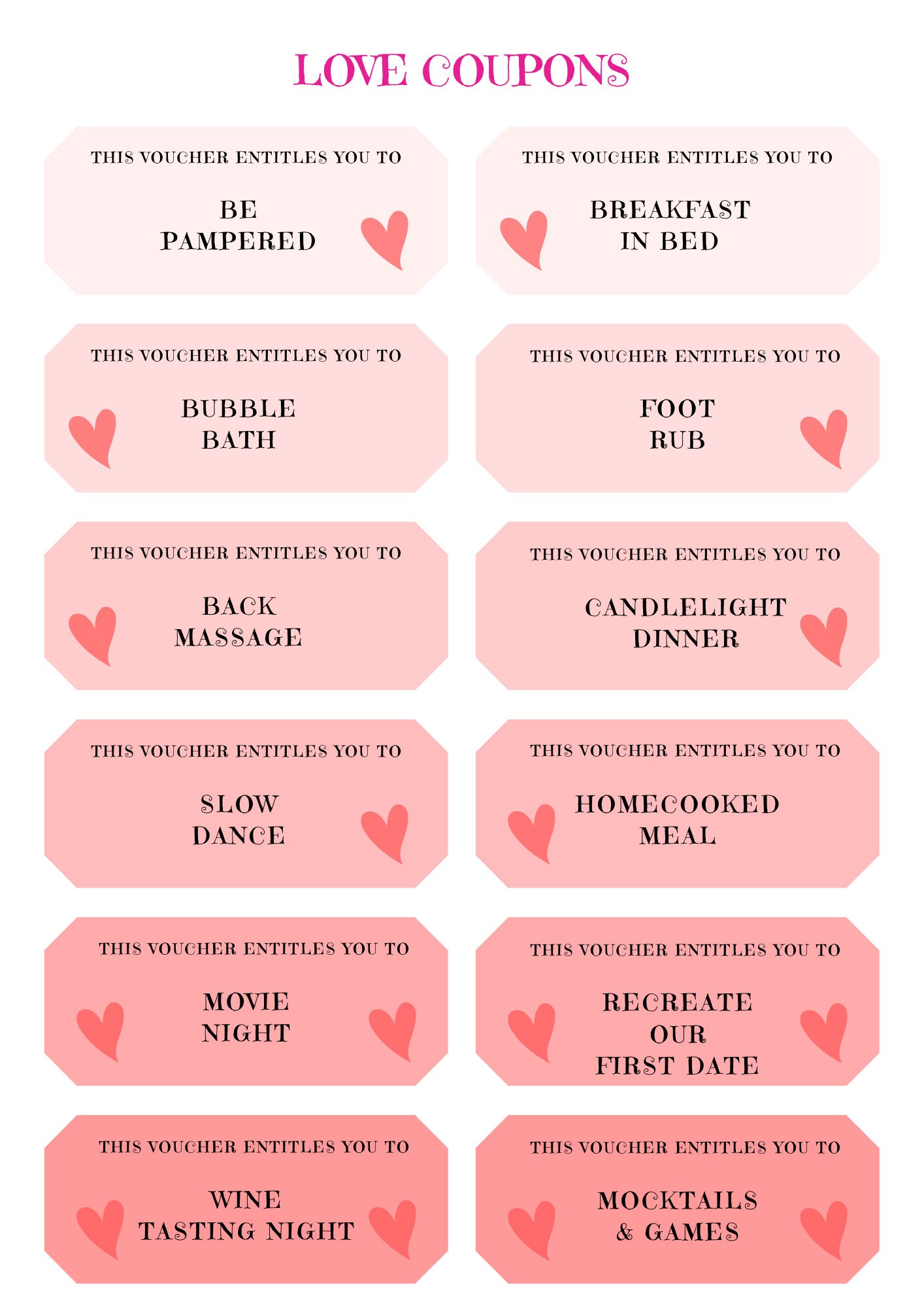 Spouse Coupon Book, Digital Love Coupons, Couples Coupons, Valentines ...