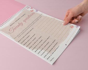 Who knows the Bride the Most Game, Modern Bridal Shower Game, Printable How well do you know the Bride?, Canva Printable, Instant download