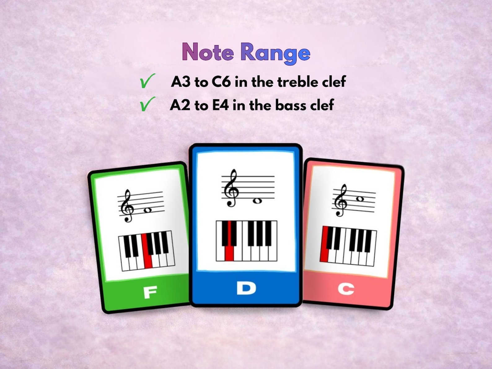 Colorful Music Note, Flashcards for Kids, Music Symbols, Printable ...