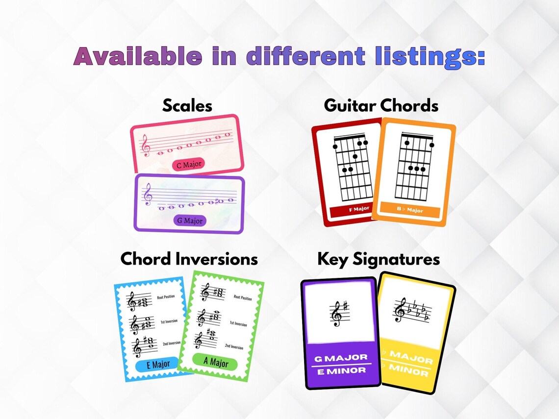 Colorful Music Note, Flashcards for Kids, Music Symbols, Printable ...