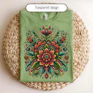 Boho Cinco De Mayo Flowers PNG, Colourful Floral Clipart, Sublimation Designs for Mexican Fiesta Celebrations