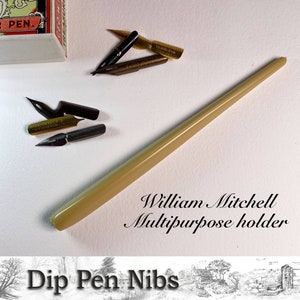 Mehrzweck-Dip-Pen-Feder-Halter von William Mitchell. Für die meisten modernen und einige Vintage-Federn.