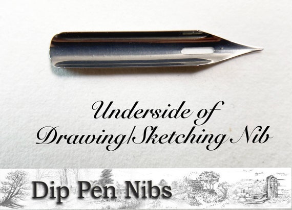 Wooden Dip Pen Ink Calligraphy Wooden Pen Holder Brown Pen Nib