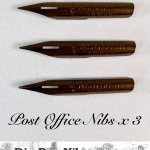 Set van 3 penpunten voor postkantoren - William Mitchell