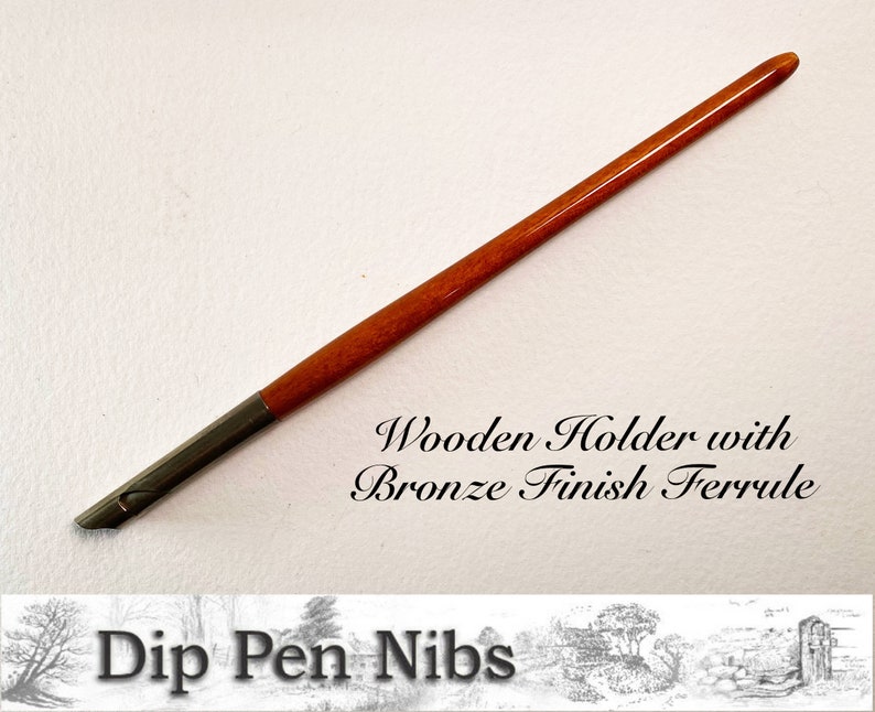 Wooden Dip Pen Nib Holders for Vintage Nibs Wood or Black Holder With