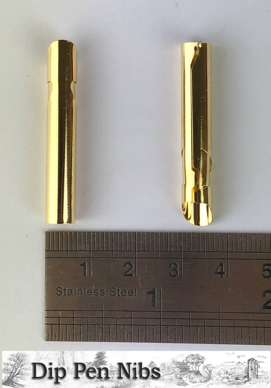 Dip Pen Nib Ferrules / Tips Pack of 5. Convert Feather